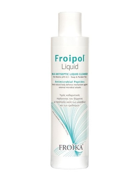 Froika Froipol Liquid Antiseptic Cleanser Καθαριστικό Προσώπου Kαι Σώματος με ήπια αντισηπτική δράση 200ml