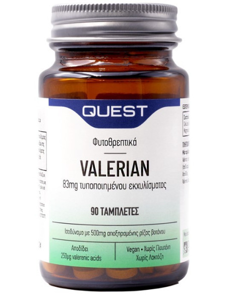 Quest Valerian 83mg Extract 90 Tabs