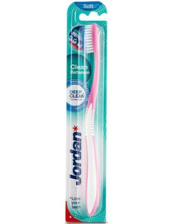 Jordan Clean Between Soft Toothbrush Pink 1pce