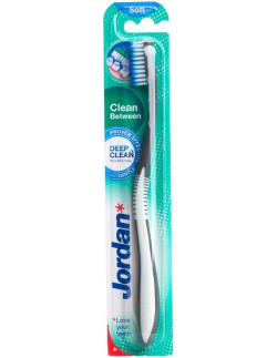 Jordan Clean Between Soft Toothbrush Grey 1pce