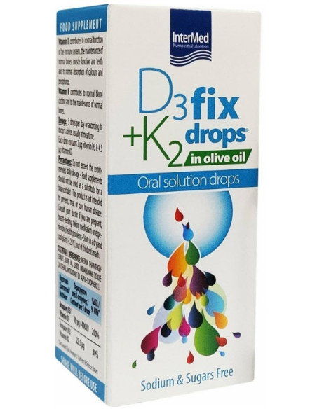 Intermed D3 Fix Drops +K2 in Olive Oil 12ml