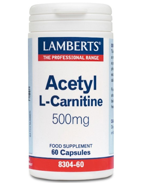 Lamberts Acetyl L-Carnitine 500mg 60 Caps