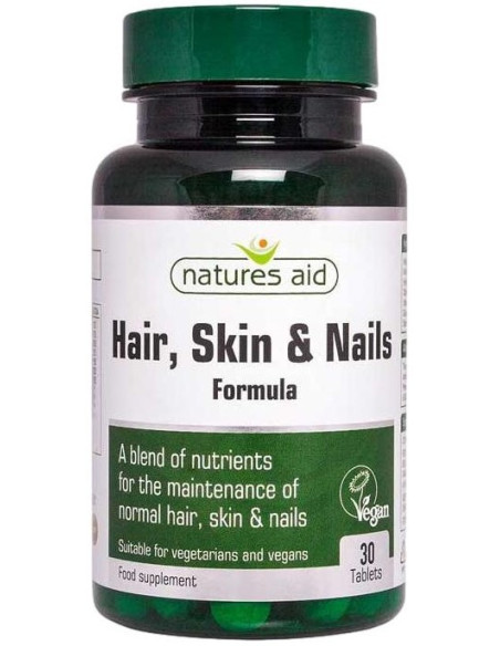 Natures Aid Hair, Skin and Nails Formula 30 Tabs