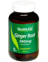 Health Aid Ginger Root 560mg, 60 Tabs