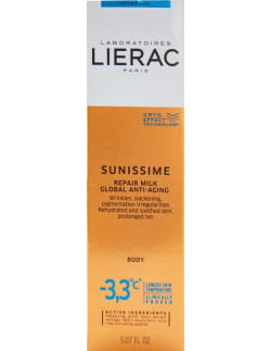 Lierac Sunissime Repair Milk Global Anti-Aging, Aftersun for Body, 150ml