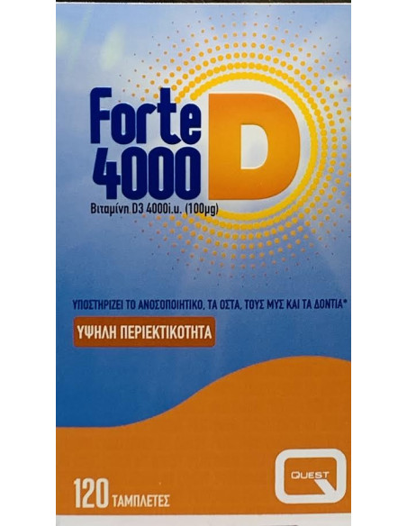 Quest Forte D3 4000i.u. 120 Tabs