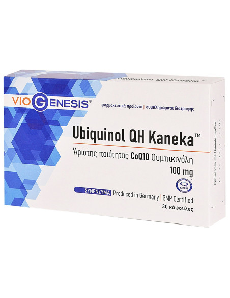 Viogenesis Ubiquinol QH Kaneka 100mg 30 softgels