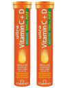 Vitabiotics Ultra Vitamin C + D 1000mg Fizz 20 Effer. Tabs 2 x 20 Tabs