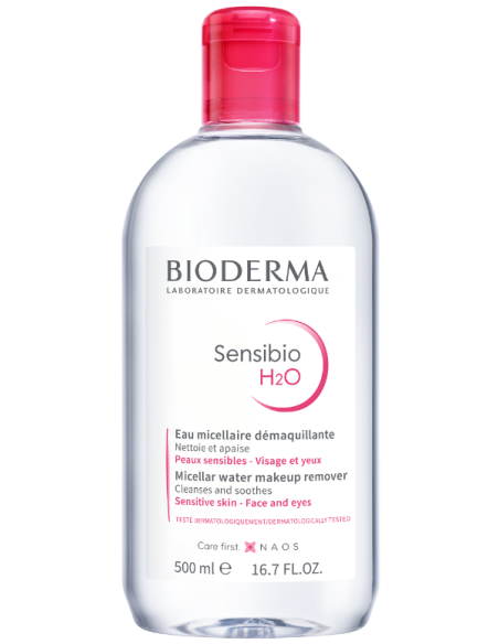 Bioderma Sensibio H2O, Solution Micellaire Demaquillante, 500ml