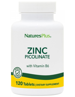 Natures Plus Zinc Picolinate 30mg with vit.B6, 120 tabs