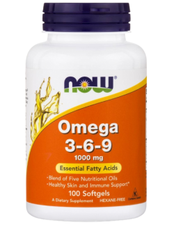 NOW Omega 3-6-9 Essential Fatty Acids 1000mg 100 softgels