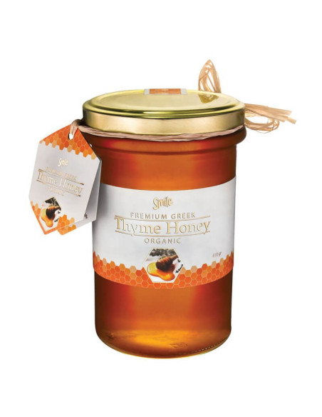 Smile Premium Greek Thyme Honey Organic 410gr