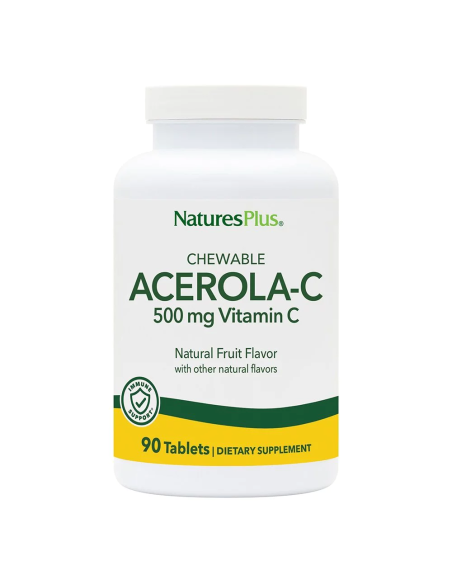 Natures Plus Acerola-C 500mg, 90 Chewable tabs