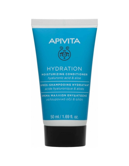 Apivita Hydration Moisturizing Conditioner with Hyaluronic Acid & Aloe Travel Size 50ml