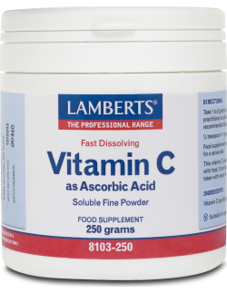 Lamberts Vitamin C as Ascorbic Acid Powder 250gr