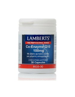 Lamberts Co-Enzyme Q10 100mg 30 Caps