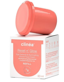 Clinea Reset n' Glow Age Defense & Illuminating Sorbet Face Cream Refill, 50ml