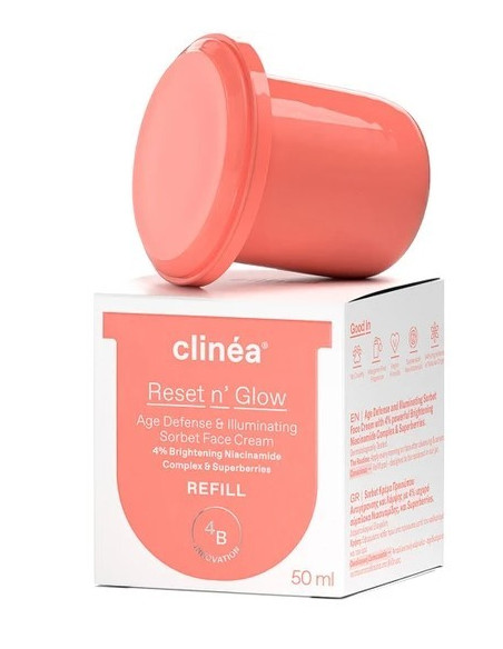 Clinea Reset n' Glow Age Defense & Illuminating Sorbet Face Cream Refill, 50ml
