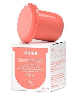 Clinea Moonlight Glow Overnight Recovery Illuminating Gel in Balm Refill 50ml