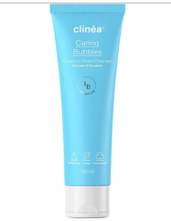 Clinea Caring Bubbles Cream to Foam Face Cleanser 150ml