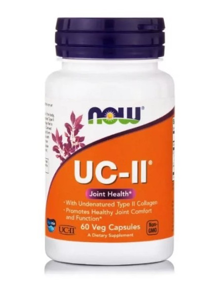 NOW UC-II Type II Collagen Συμπλήρωμα με Κολλαγόνο για τους Χόνδρους 60 Φυτικές Κάψουλες