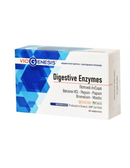 Viogenesis Digestive Enzymes 60 Caps