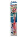 JORDAN Step by Step Toothbrush 3-5 years Soft, with Fun Travel Cap, Ροζ Μονόκερος