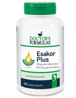 Doctor's Formulas Esakor Plus EPA 700mg & DHA 500mg 180 Soft.caps 5200403400581