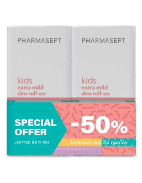 Pharmasept Πακέτο Προσφοράς Kids Extra Mild Deo Roll on 2x50ml