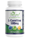 NATURAL VITAMINS L-CARNITINE 500mg 30 Κάψουλες