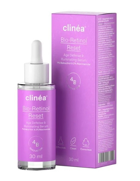 Clinea Bio Retinol Reset Serum Ορός Αντιγήρανσης Και Λάμψης, 30ml