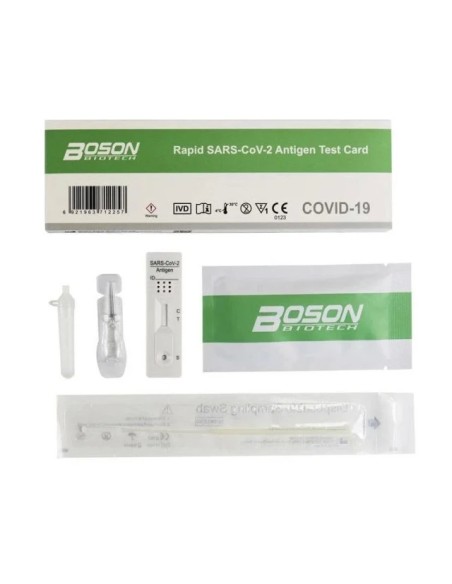 Boson Rapid SARS-CoV-2 Antigen Test Card Διαγνωστικό Τεστ Ταχείας Ανίχνευσης Αντιγόνων 1 Τεμάχιο