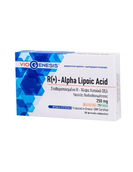 VIOGENESIS R(+) - Alpha Lipoic Acid 250mg 30caps