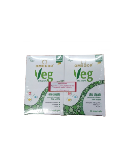 UGA Omegor Veg 60 vegan gels  (1+1 Δώρο)