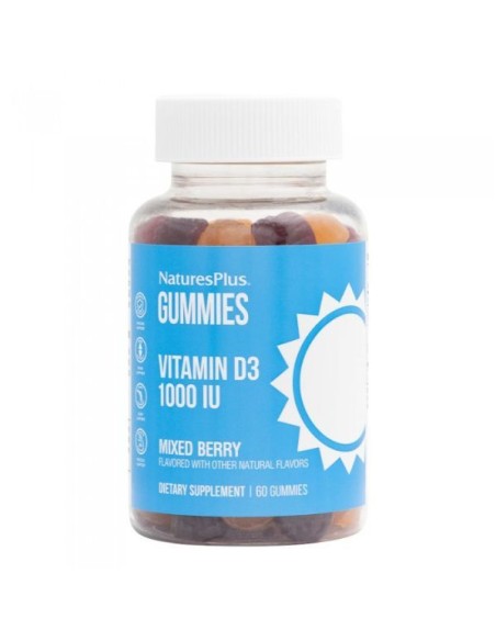Nature's Plus Gummies Vitamin D3 1000 IU Γεύση Μούρων 60 ζελεδάκια