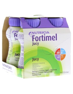 Nutricia Fortimel Jucy Τρόφιμο με Γεύση Μήλο, 4x200ml