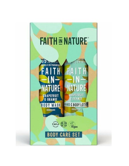 FAITH IN NATURE ΑΦΡΟΛΟΥΤΡΟ ΓΚΡΕΙΠΦΡΟΥΤ ΠΟΡΤΟΚΑΛΙ 400ml & ΛΟΣΙΟΝ ΣΩΜΑΤΟΣ ΓΚΡΕΙΠΦΡΟΥΤ ΠΟΡΤΟΚΑΛΙ 400ml