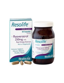 Health Aid Resolife Resveratrol 250mg 60 vegan caps