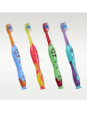 Elgydium Kids Monster Toothbrush Soft Απαλή Οδοντόβουρτσα 2-6 Years Μωβ-Πορτοκαλί 1pce