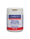 LAMBERTS VITAMIN D3 AND K2 GREEN IMPORT 90CAPS