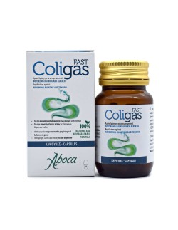 Aboca Coligas Fast Κάψουλες για το φούσκωμα και την κοιλιακή διάταση, 30caps