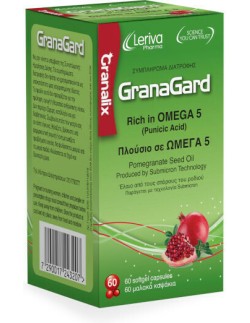 Leriva GranaGard Συμπλήρωμα Διατροφής με Έλαιο Σπόρων Ροδιού 60softgels