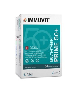 Leriva Immuvit Prime 50+ Πολυβιταμινούχο Συμπλήρωμα Διατροφής για Άτομα 50+, 30caps