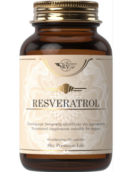 Sky Premium Life Resveratrol Συμπλήρωμα Διατροφής με Φαινόλη Ρεσβερατρόλη, 60caps