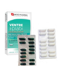 Forte Pharma Ventre Plat Συμπλήρωμα Διατροφής για πιο Επίπεδη Κοιλιά 28 κάψουλες (14 ημέρας + 14 νύχτας)