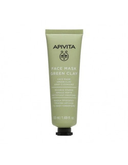 Apivita Face mask Green clay Deep cleansing Μάσκα προσώπου με πράσινη άργιλο για βαθύ καθαρισμού 50 ml