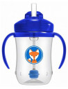 Dr. Brown's Baby's First Straw Cup Κύπελλο με καλαμάκι & λαβές 6m+, μπλε 270ml