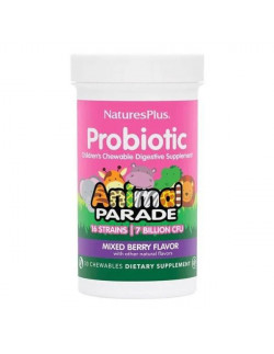 Natures Plus Animal Parade Probiotics Προβιοτικά + πρεβιοτικά, 30chew.tabs