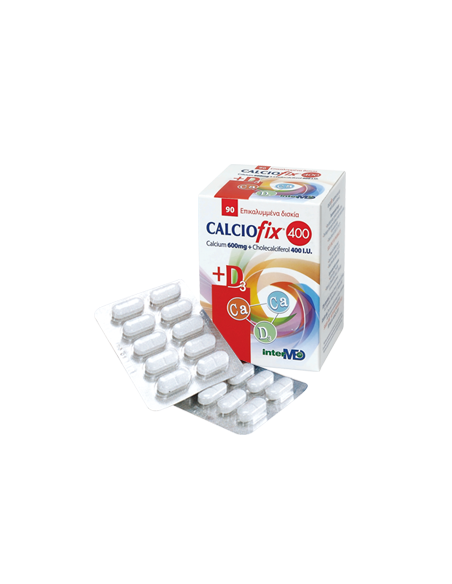 Intermed Calciofix 400 Συμπλήρωμα Διατροφής Ασβέστιο & Βιταμίνη D3, 90tabs