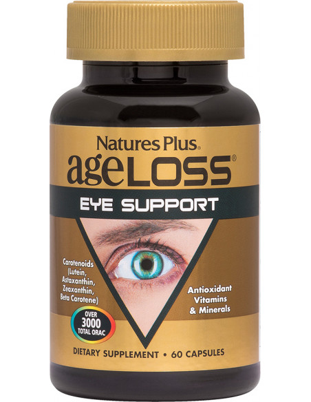 Natures Plus Ageloss Eye Support Φόρμουλα για την υγεία των ματιών 60 Veg.caps